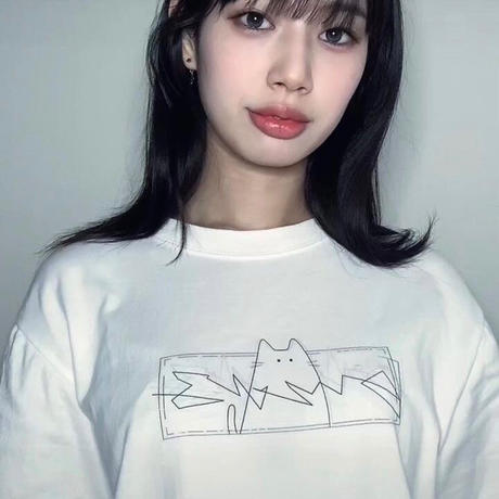 EW×白いニャン子/T-shirt