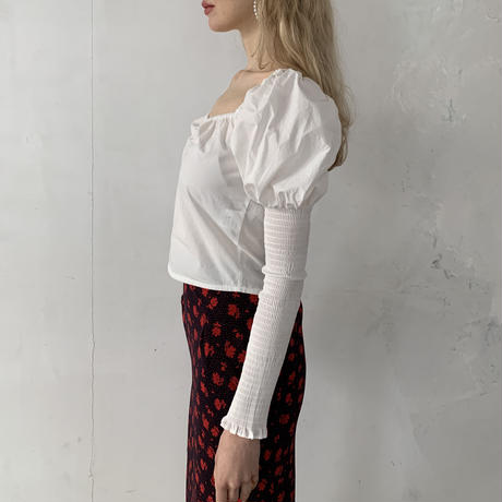 gather puff sleeve blouse | épine