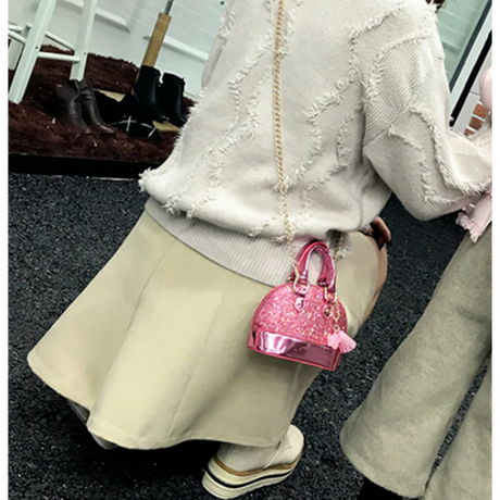 海外 ブランド 人気 キラキラ ショルダーバック キッズ 女の子 バック グリッター 可愛い