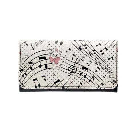 １ｃｏｌｌａｒ 海外 ブランド 人気 可愛い マリーちゃん 財布 ディズニー ネコ 長財布 黒