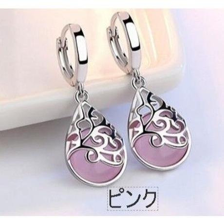 ２color 海外ブランド 人気 ドロップ アクセ 可愛い レディース 揺れる ピアス シ