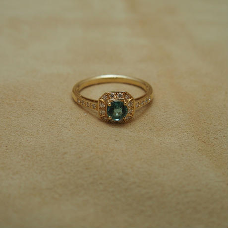 エメラルドリング♢花モチーフ♢11号位♢18K | legaleagle.co.nz