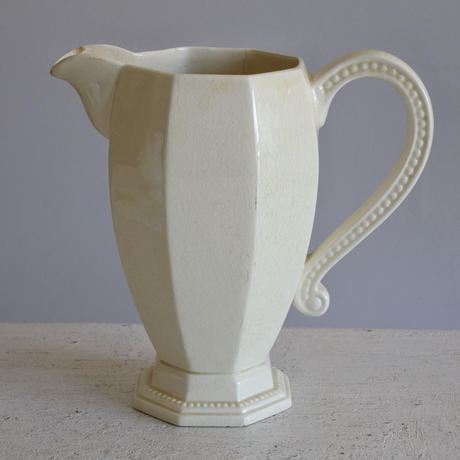 フランス アンティーク/ ショワジールロワ窯 / ベゴニアのピシェ 水差し