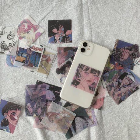 Iphone透明ケース挟むステッカー Stores