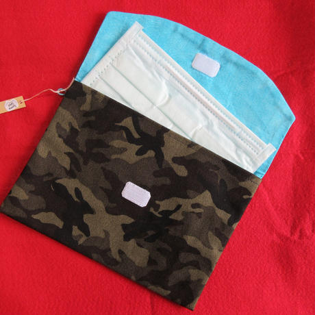 マスクポーチ サージカルマスク入れ 迷彩柄 Sunnyspot