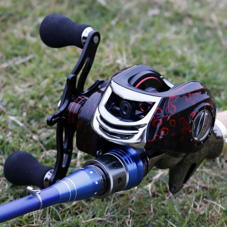 新品 ベイトリール 釣り道具 お洒落 フィッシング 黒 赤 高速 右 新品 ベイトリール 釣り道具 お洒落 フィッシング 黒 赤 高速 右
