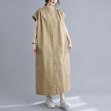 スタンドカラーワンピース Stores
