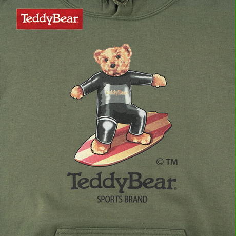 送料無料 SALE 70%OFF TEDDY BEAR （テディベア）　パーカー メンズ レディース TDBR-037-B ロゴ キャラクター サーフ スウェット シャツ アメカジ