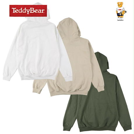 送料無料 SALE 70%OFF TEDDY BEAR （テディベア）　パーカー メンズ レディース TDBR-037-B ロゴ キャラクター サーフ スウェット シャツ アメカジ