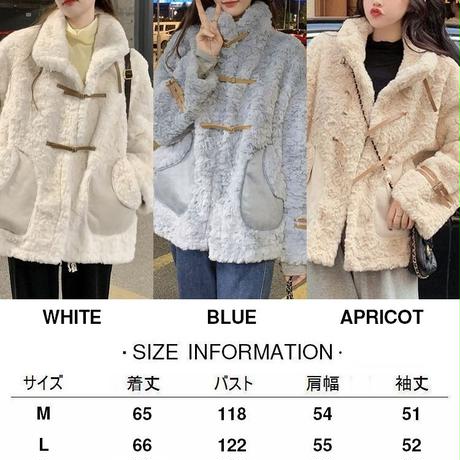 ボアジャケット ボアブルゾン  ゆったり アウター ビックシルエット 体型カバー シンプル レトロ 韓国ファッション レディース 大人可愛い ガーリー カジュアル DTC-658290946224