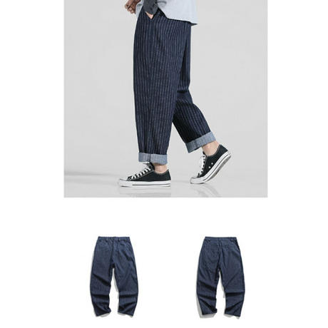 最高のネイビー ストライプ パンツ メンズ ファッションのすべて