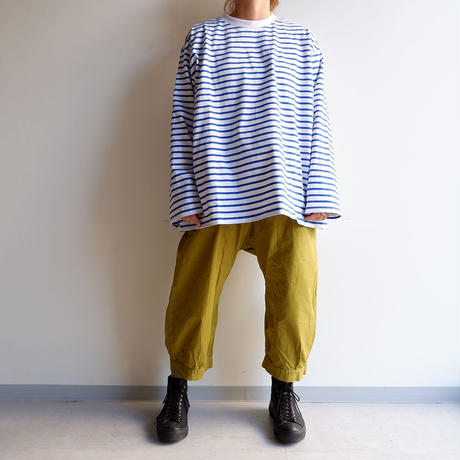 TIGRE BROCANTE(ティグルブロカンテ）/ジンバブエムエタイ八分丈パンツ/イエローグリーン