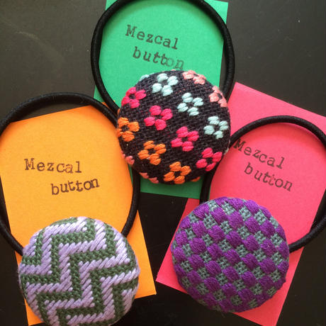 こぎん刺しヘアゴム Mezcalbutton こぎん刺しヘアゴム Mezcalbutton