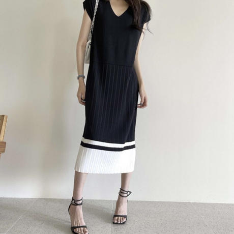 バイカラーワンピース Stores