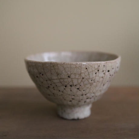 茶道具 織部焼 鉄絵織部釉 風炉 在銘有 五徳付☆美品