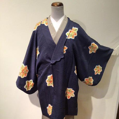 お値下げ‼︎】201ms15○道中着 夢こうろ染 準 紫 紋紗 単衣 和装コート
