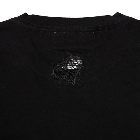 BROKEN HEART EMBROIDERED T-SHIRT(BK)