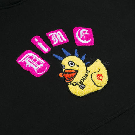 DIME REBEL CHENILLE HOODIE BLACK