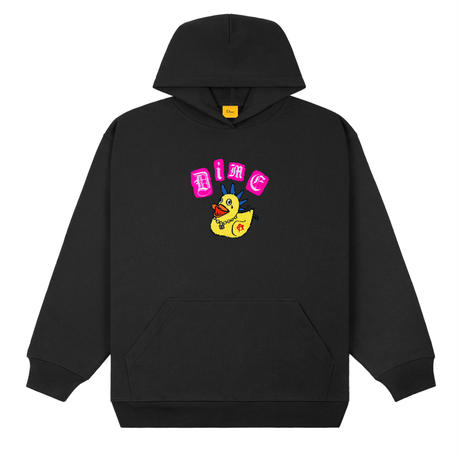 DIME REBEL CHENILLE HOODIE BLACK