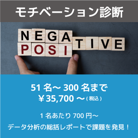 モチベーション診断 51名 300名まで Rable経営研究所