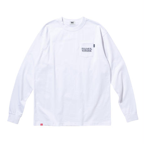 TO LIVE IS TO THINK POCKET LS T-SHIRTS （RUTSUBO×MHAK)