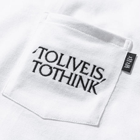 TO LIVE IS TO THINK POCKET LS T-SHIRTS （RUTSUBO×MHAK)
