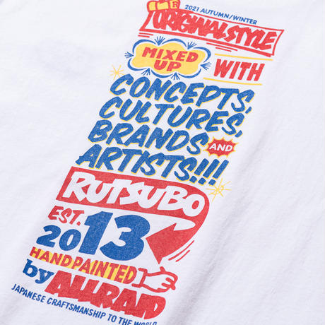 PAPER SIGN LS T-SHIRTS（RUTSUBO×ALLRAID)