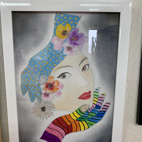 【風水画】命〜神馬とマントラ〜 風水画】命〜神馬とマントラ〜 美術品・アンティーク・コレクション