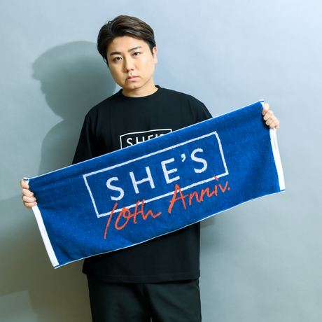 SHE'S 10th Anniversary ジャガードタオル