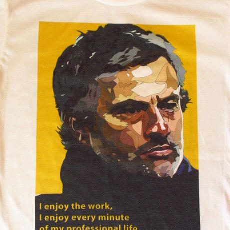 ジョゼ モウリーニョ Jose Mourinho ポップアート 名言tシャツml白famous