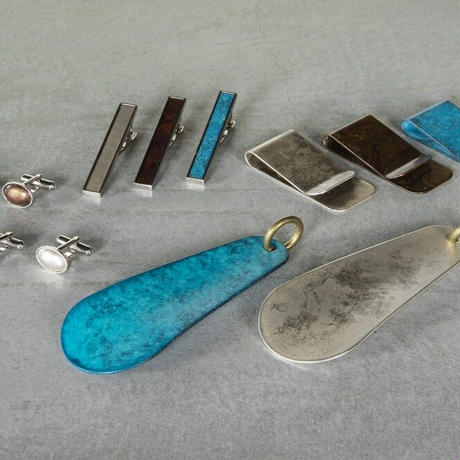 【ﾓﾒﾝﾀﾑﾌｧｸﾄﾘｰ・Orii】 tie clip_silver<ネクタイピン シルバー>