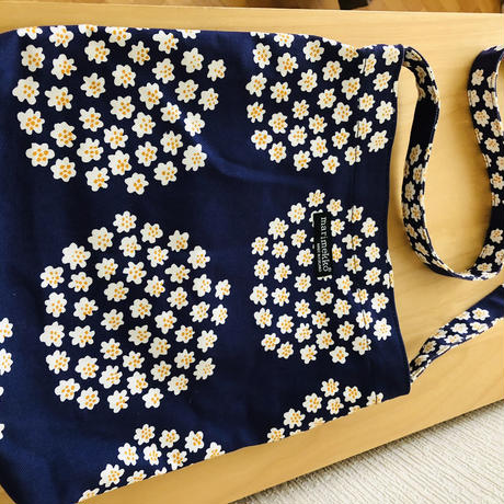 Marimekko マリメッコ Puketti プケッティ ショルダーバッグ ネイビー W
