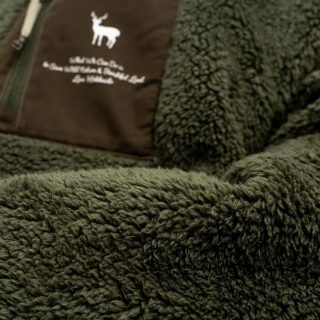 TNOC THE FLEECE ZIPUP/LEAF GREEN