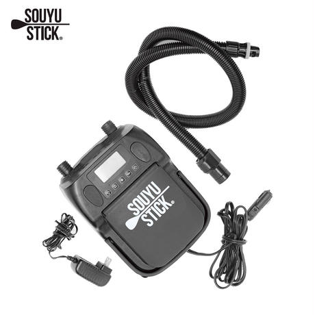 SOUYUSTICK ポータブル電動ポンプ リチウム電池内蔵電動ポンプ 空気入れ ソーユースティック SUP サップ 漕遊