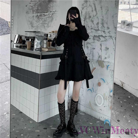 Onepiece ロングスリーブデザインベルトワンピース 613 Vc Winmeety
