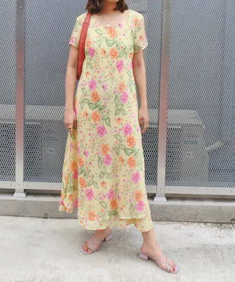 ☆大感謝セール】 VieuxRoseVintage ヴィンテージワンピース ひざ丈