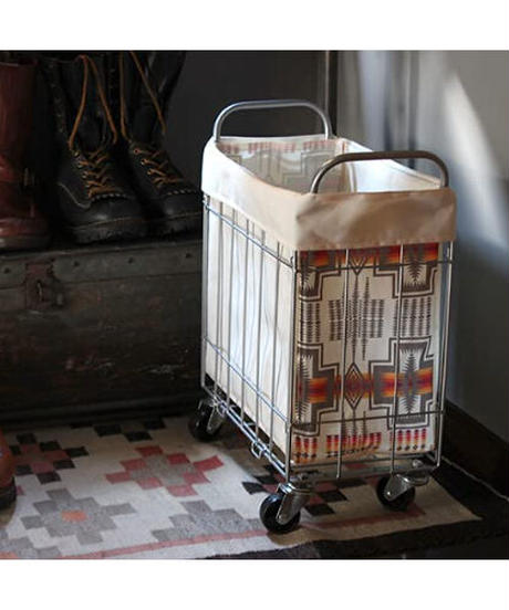 BRID PENDLETON/WIRE ARTS & PRO ペンドルトン ワイヤーアーツ ＆ プロ ランドリースクエアバスケット 28L スリムタイプ キャスター付き