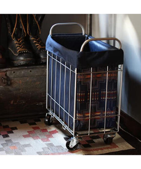 BRID PENDLETON/WIRE ARTS & PRO ペンドルトン ワイヤーアーツ ＆ プロ ランドリースクエアバスケット 28L スリムタイプ キャスター付き