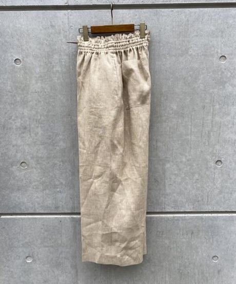 POSTELEGANT (UNISEX)  / LINEN SILK WIDE TROUSERS