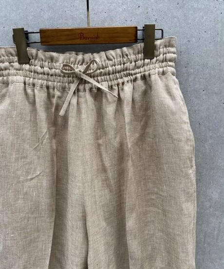 POSTELEGANT (UNISEX)  / LINEN SILK WIDE TROUSERS