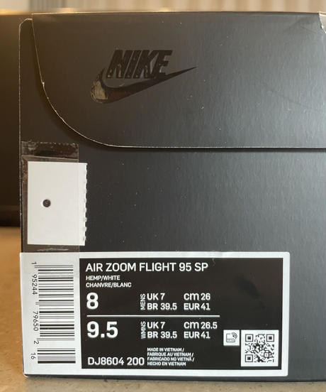【送料込/最安値】新品・2022新作 NIKE AIR ZOOM FLIGHT 95 SP "Supreme®"