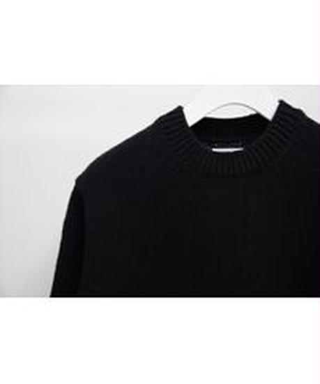 COOHEM  / SOFT LAMB WOOL KNIT PULLOVER ( 14BLACK )