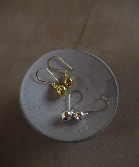 envelope baroque pearl piece/earrings -gold-