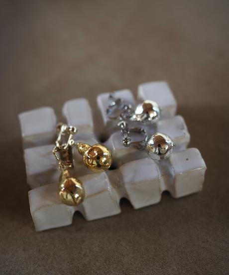 envelope baroque pearl piece/earrings -gold-