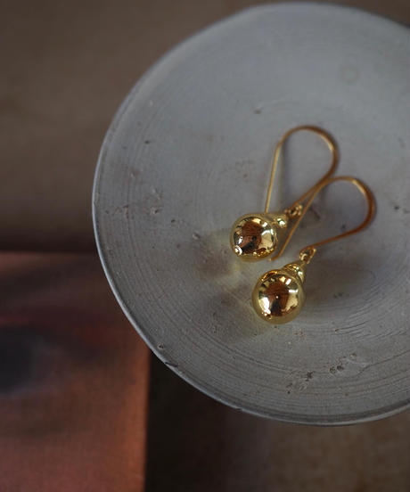 envelope baroque pearl piece/earrings -gold-