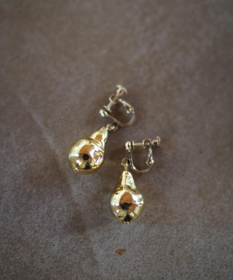 envelope baroque pearl piece/earrings -gold-