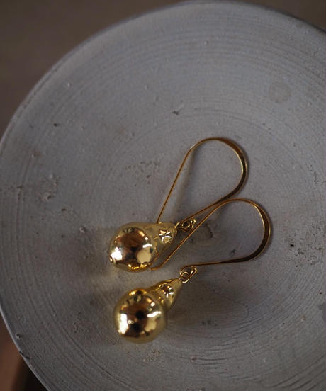 envelope baroque pearl piece/earrings -gold-