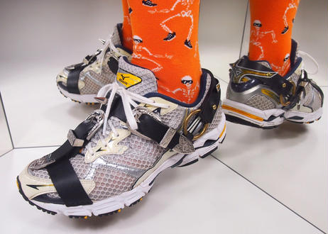 ASTRALBOY 「sporty spikes」 Silver×offwhite×yellow×black　26cm