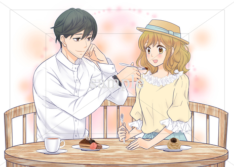 人気のダウンロード あー ん カップル