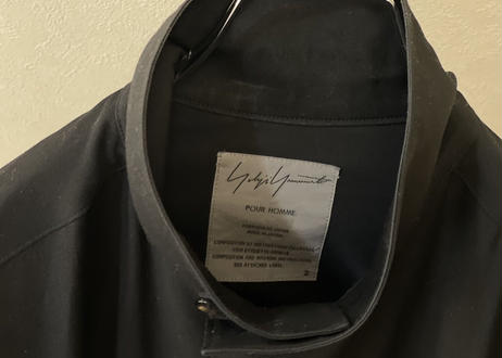 yohji yamamoto pour homme wool shirt coat